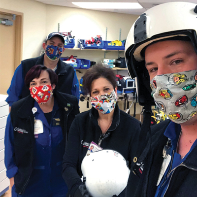 Locals make masks for those on the front lines of the coronavirus pandemic 